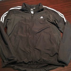 Addidas Wind Breaker Black ClimaProof Mesh Lined